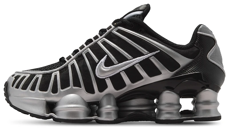 Nike Boys Shox TL - Boys' Grade School Running Shoes Black/Volt/Metallic Silver