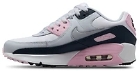 Nike Girls Air Max 90 - Girls' Grade School Shoes Grey/Pink