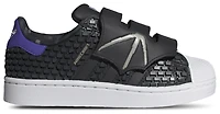 adidas Girls Minecraft Superstar II - Girls' Preschool Shoes Black/Purple