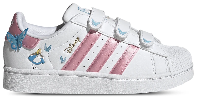 adidas Girls Superstar Alice - Girls' Preschool Shoes White/Pink