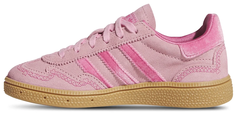 adidas Girls Originals Handball Spezial - Girls' Preschool Shoes Pink/Pink