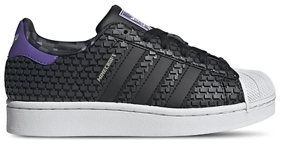 adidas Boys Superstar 2 Minecraft - Boys' Grade School Shoes Black/Purple