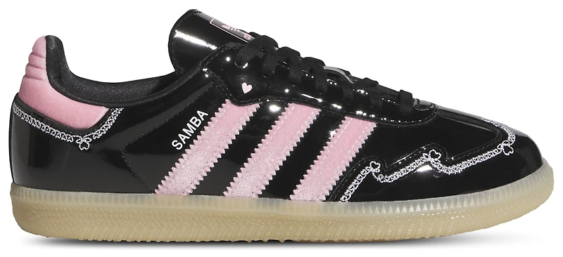 adidas Girls Originals Samba OG - Girls' Grade School Shoes Pink/Black/White