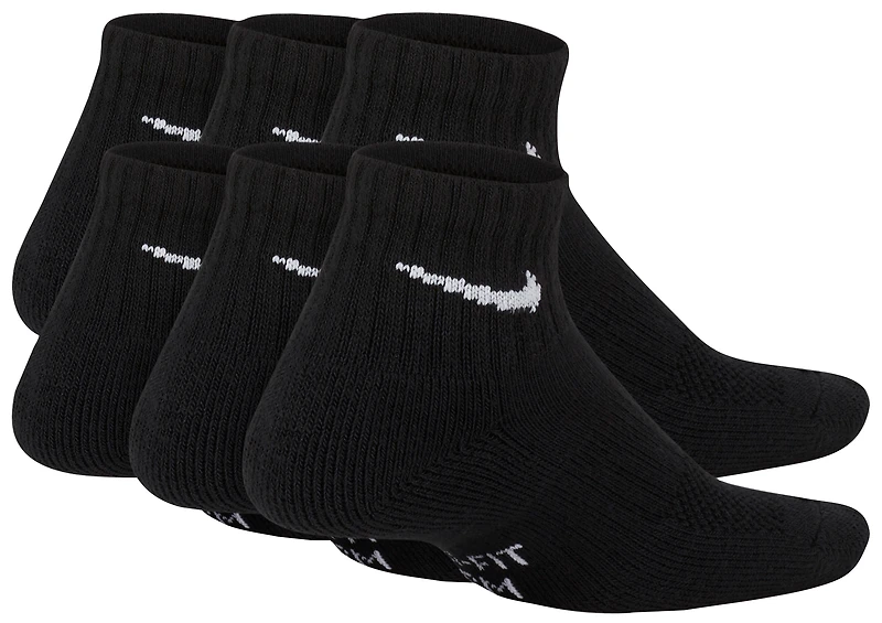 Nike 6 Pack Cushioned Quarter Socks - Boys' Grade School
