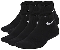 Nike 6 Pack Cushioned Quarter Socks - Boys' Grade School