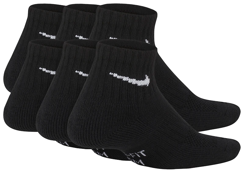 Nike 6 Pack Cushioned Quarter Socks - Boys' Grade School