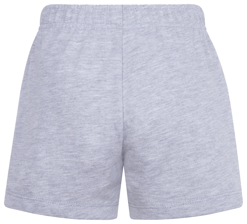 Nike Girls Jersey Shorts - Girls' Preschool White/Grey