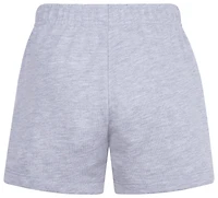 Nike Girls Jersey Shorts - Girls' Preschool White/Grey