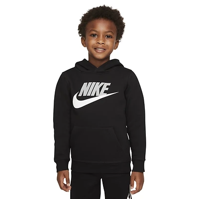 Nike Boys Nike HBR Hoodie - Boys' Preschool Light Smoke Grey/White/Black Size 4