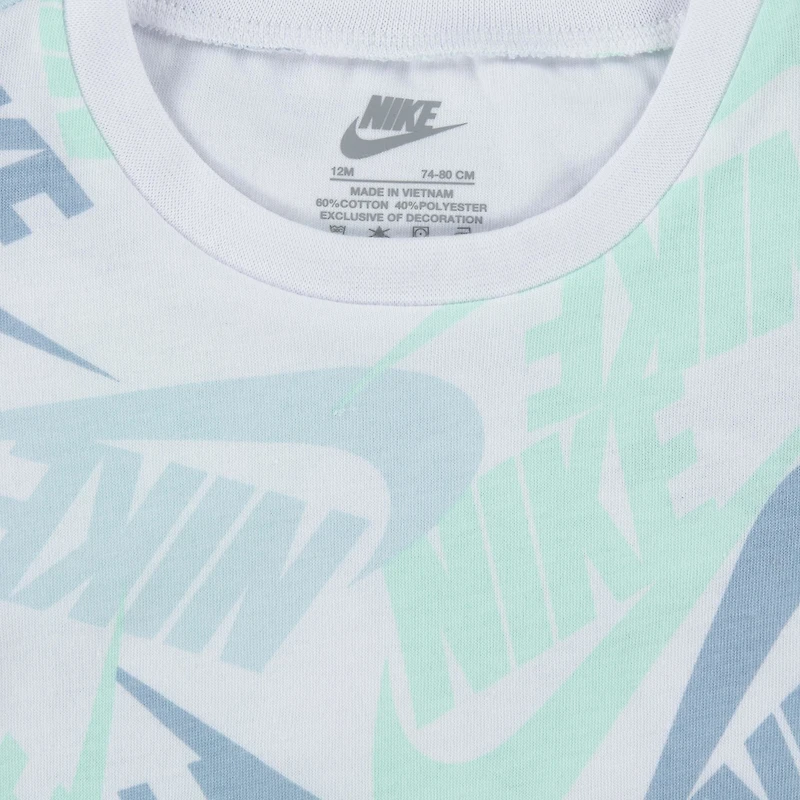 Nike Boys Nike NSW Futura Toss 2 Piece Shorts Set - Boys' Infant White/Grey Size 12MO