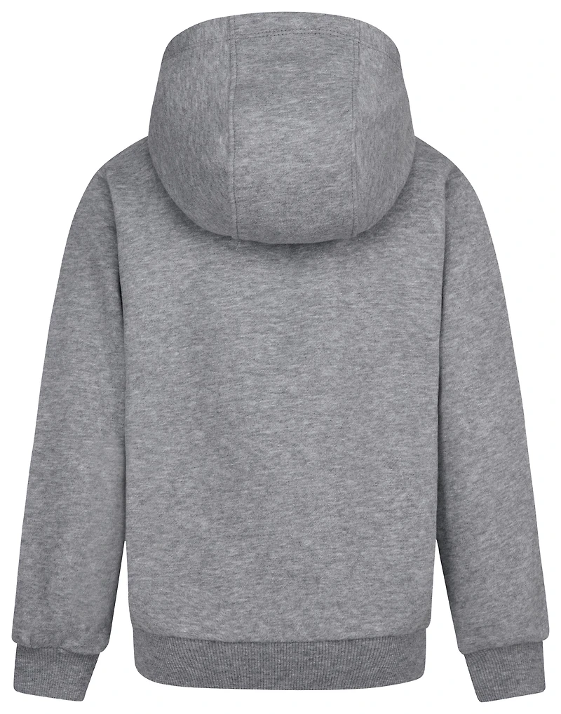 Nike Boys NSW Club HBR Pullover Hoodie - Boys' Preschool White/Dark Grey Heather