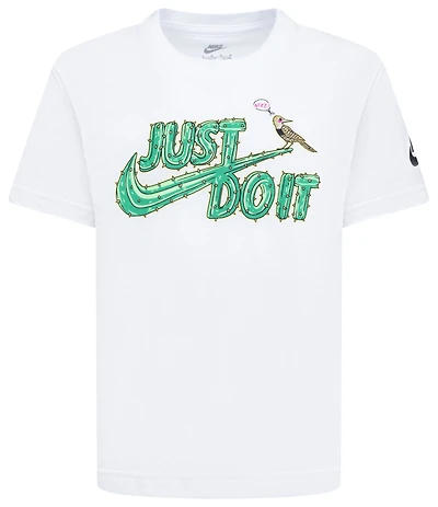 Nike Boys Graphic Icon T-Shirt - Boys' Preschool White/White