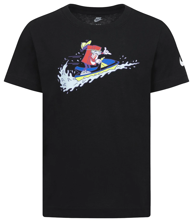 Nike Boys Nike Seasonal Boxy T-Shirt - Boys' Preschool Black/Multi Size 4
