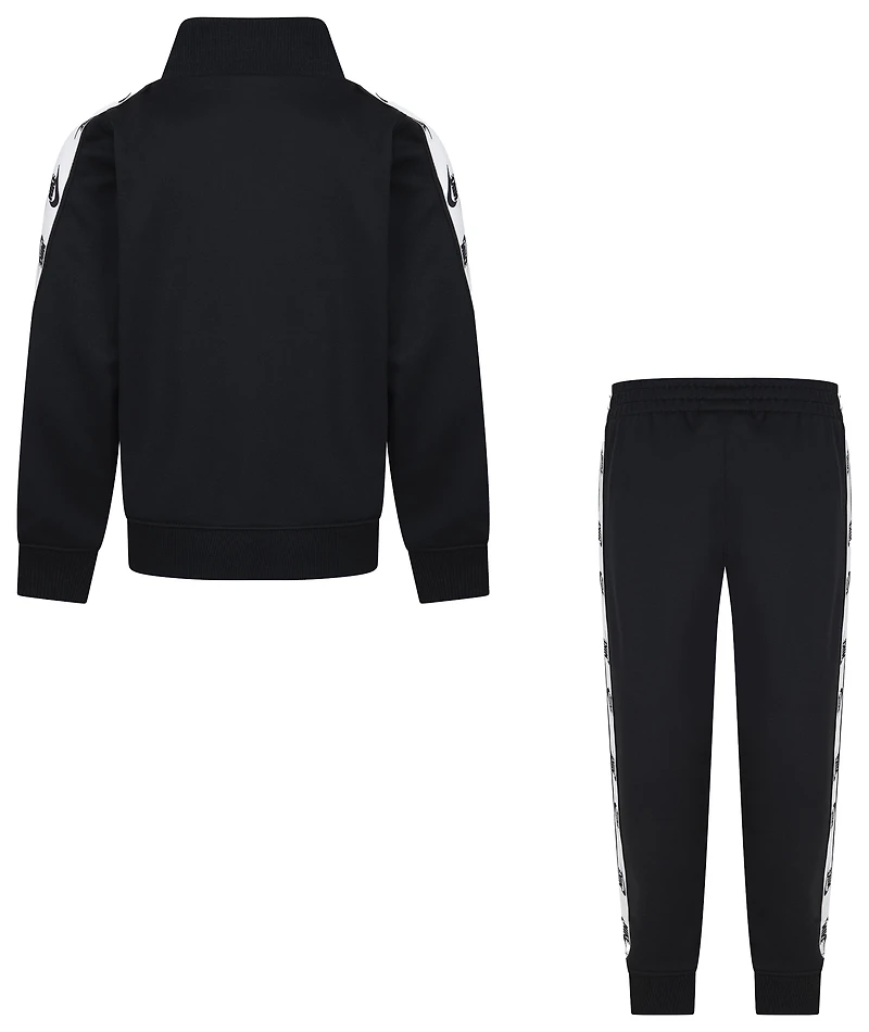Nike Boys Nike Full-Zip Set With Logo Taping - Boys' Preschool Black Size 4