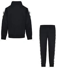 Nike Boys Nike Full-Zip Set With Logo Taping - Boys' Preschool Black Size 4