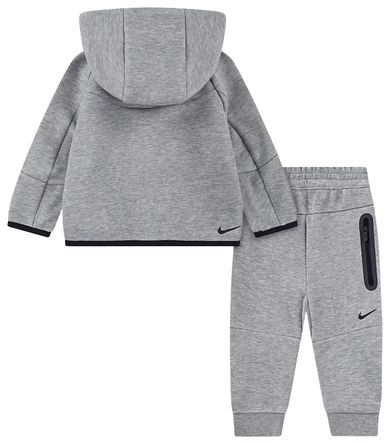 Nike Boys Tech Fleece Full-Zip Set - Boys' Infant Black/Dark Grey Heather