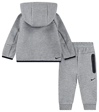 Nike Boys Tech Fleece Full-Zip Set - Boys' Infant Black/Dark Grey Heather