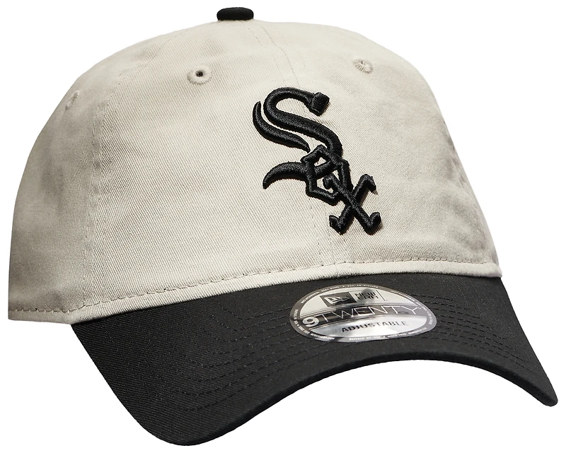 New Era White Sox 9Twenty Adjustable Stone Cap - Adult