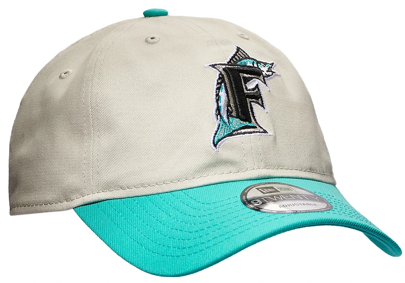 New Era Marlins 9Twenty Adjustable Stone Cap - Adult