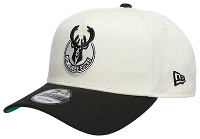 New Era Bucks Team 9FORTY A-Frame Chrome Cap - Men's