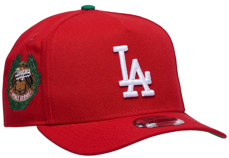 New Era Dodgers 950 A Frame World Series Curve Cap - Men's