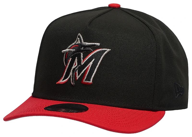 New Era Marlins 950 A Frame 30th Curve Cap - Men's