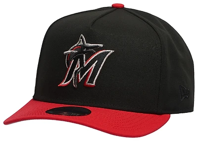 New Era Marlins 950 A Frame 30th Curve Cap - Men's