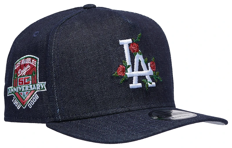 New Era Dodgers 9Fifty A-Frame Curve 50th Cap - Men's