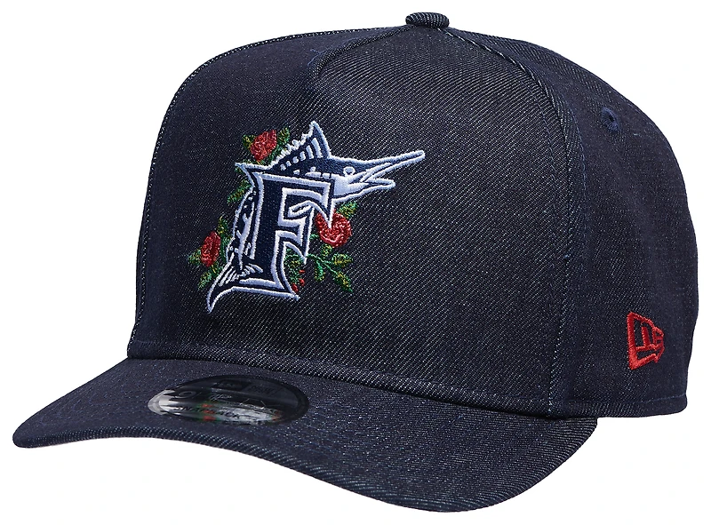 New Era Marlins 9Fifty A-Frame Curve 10th Anniv Cap - Men's