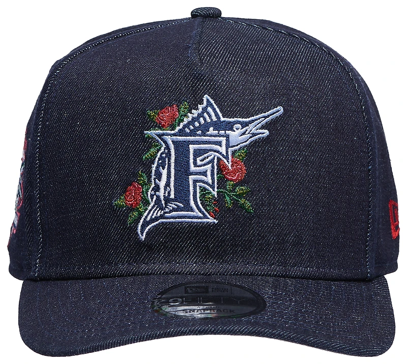 New Era Marlins 9Fifty A-Frame Curve 10th Anniv Cap - Men's