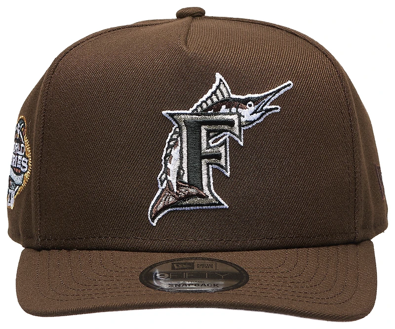 New Era Marlins 950AF '03 World Series Curve Cap - Men's
