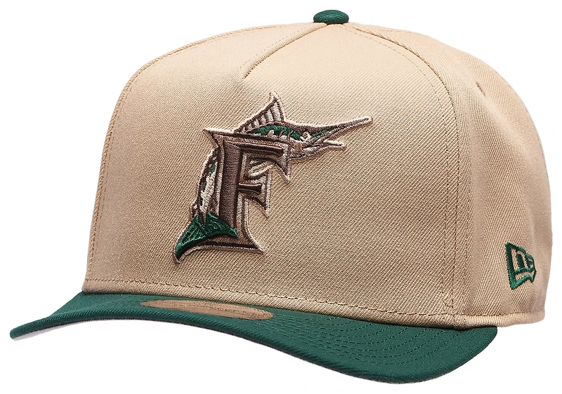 New Era Marlins 9FIFTY A-Frame Curve 10th Cap - Men's