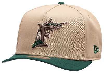 New Era Marlins 9FIFTY A-Frame Curve 10th Cap - Men's