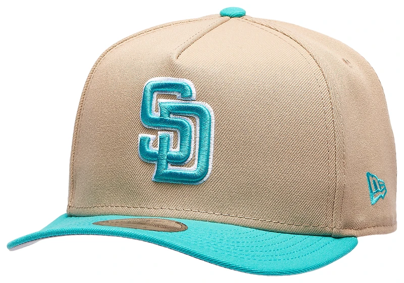New Era Padres 9FIFTY A-Frame Curve 50th Cap - Men's