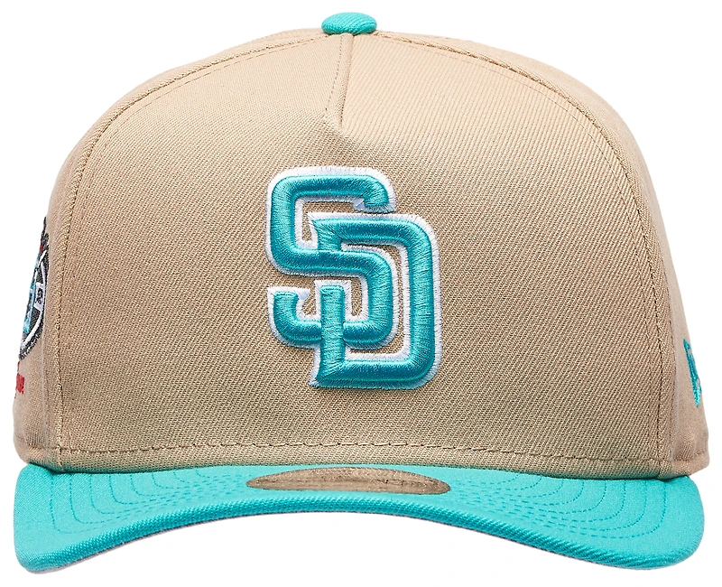 New Era Padres 9FIFTY A-Frame Curve 50th Cap - Men's