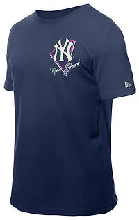 New Era Yankees Glow T-Shirt  - Men's