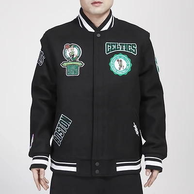 Pro Standard Celtics Wool Varsity Jacket  - Men's
