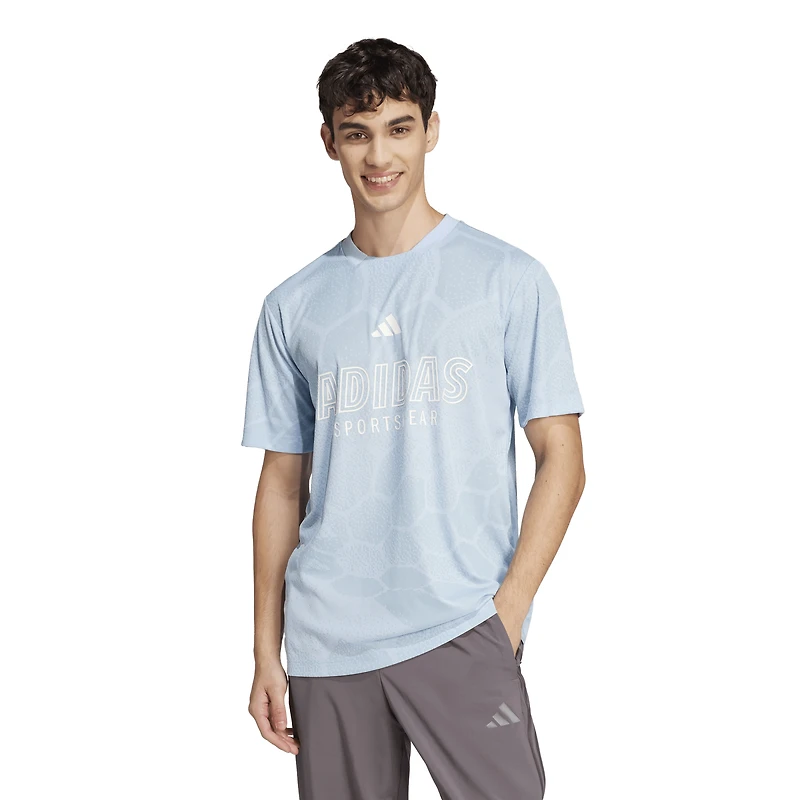 adidas Tiro Short Sleeve Jacquard Jersey - Men's
