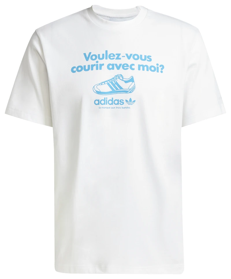 adidas Originals French Verbiage T-Shirt  - Men's