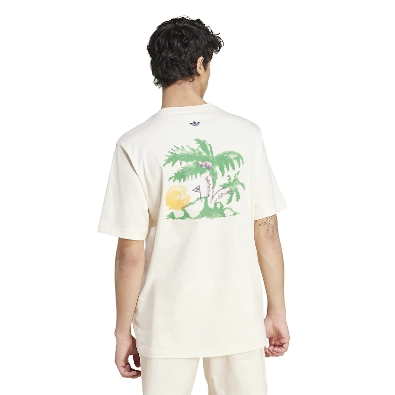 adidas Originals Leisure League Badge T-Shirt  - Men's