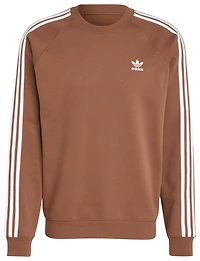 adidas Originals 3 Stripes Fleece Crew  - Men's
