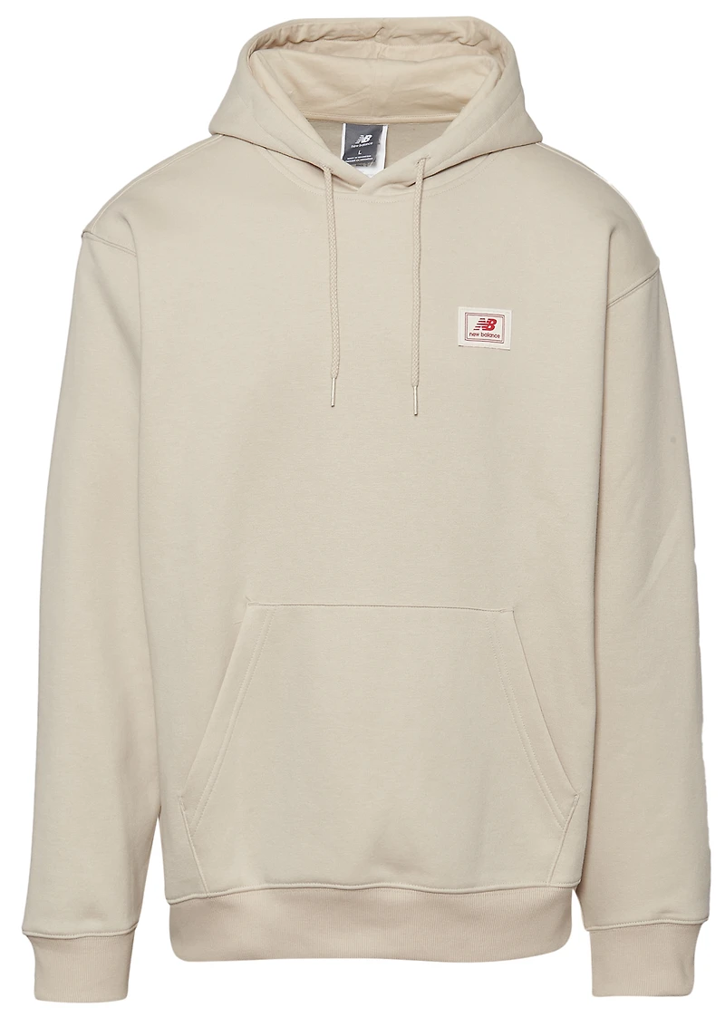 New Balance Essential Woven Label Pullover Hoodie  - Men's