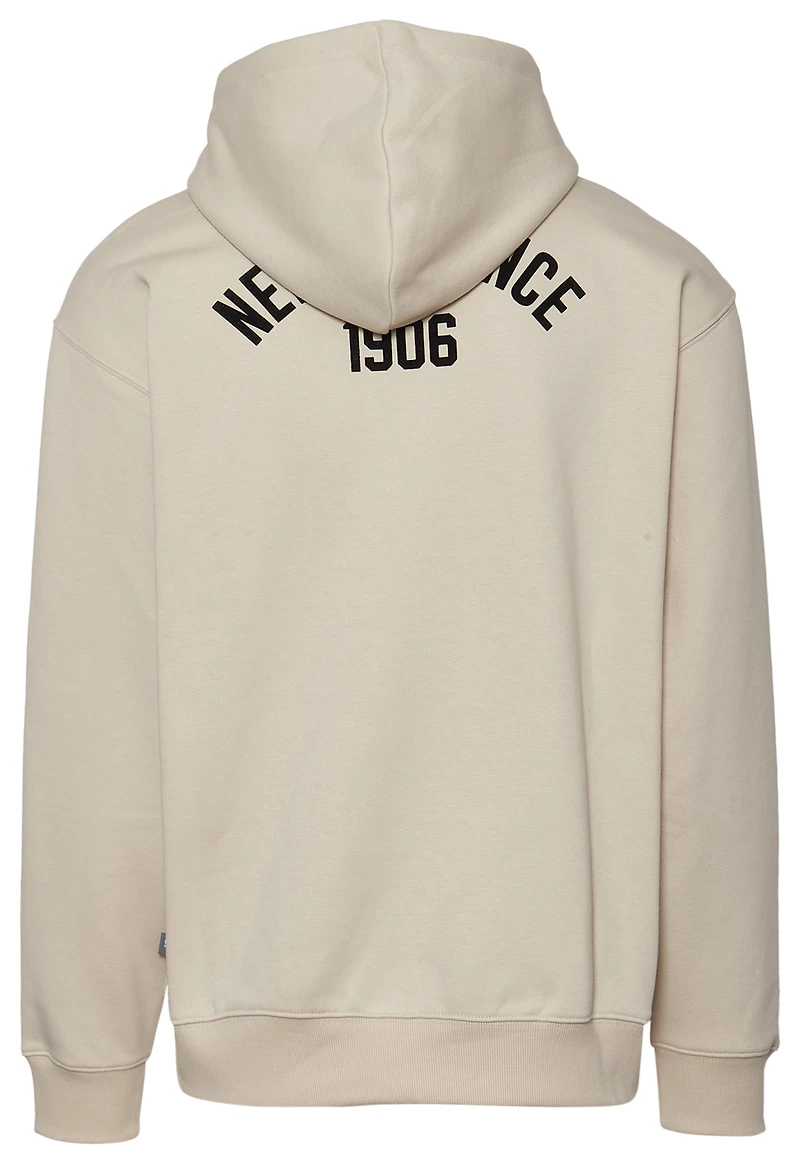 New Balance Essential Woven Label Pullover Hoodie  - Men's