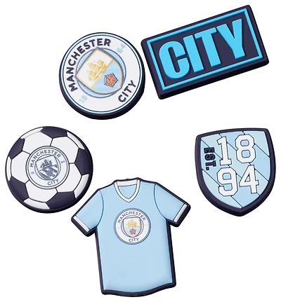Crocs Manchester City 5 Pack Jibbitz  - Adult