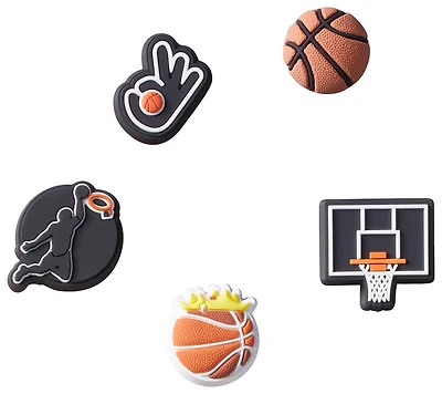 Crocs Paquet de 5 breloques Jibbitz d’équipe de basketball - Adulte