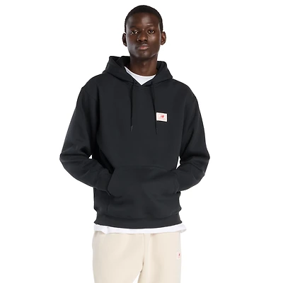 New Balance Essential Woven Label Pullover Hoodie  - Men's