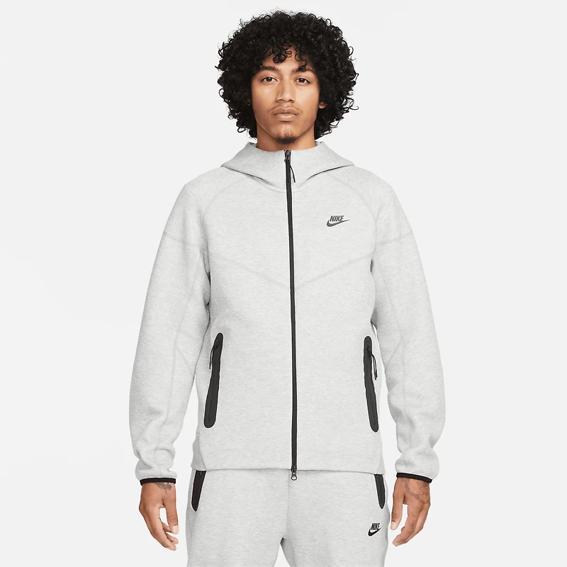 Nike Chandail à capuchon avec glissière complète en molleton Tech - Pour hommes