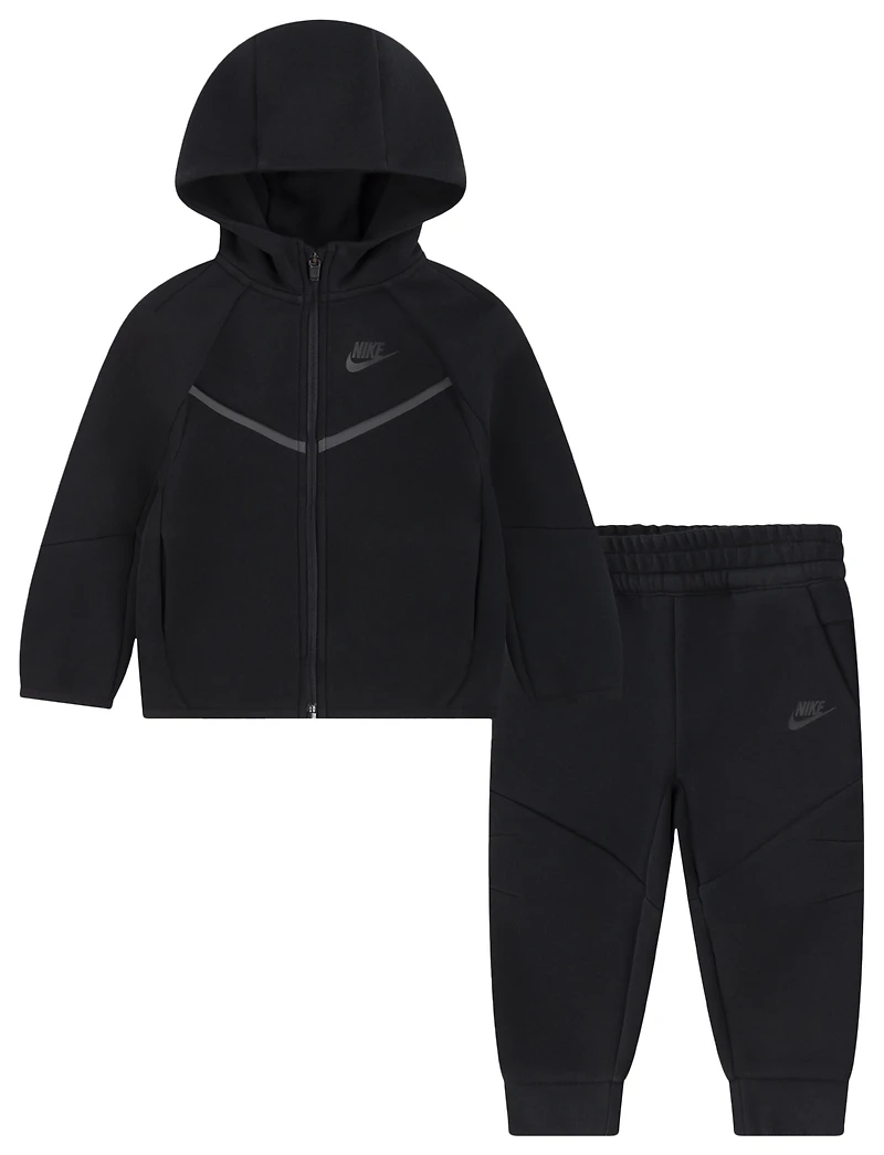 Nike Boys Tech Fleece Full-Zip Set - Boys' Toddler Black/Black