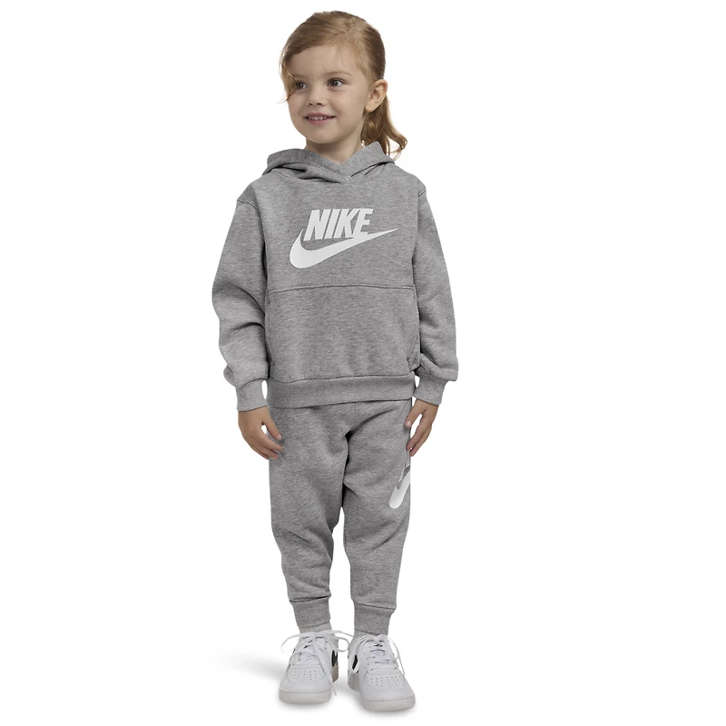 Nike Boys NSW Club Fleece Set - Boys' Toddler Grey/White