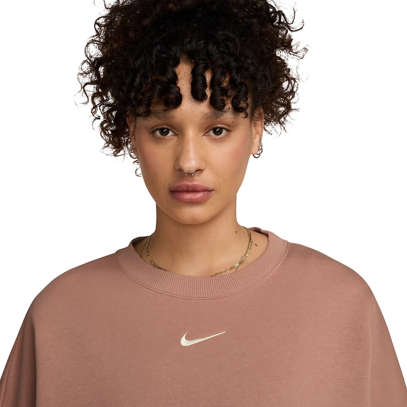 Nike NSW Style Fleece Crew OOS  - Women's